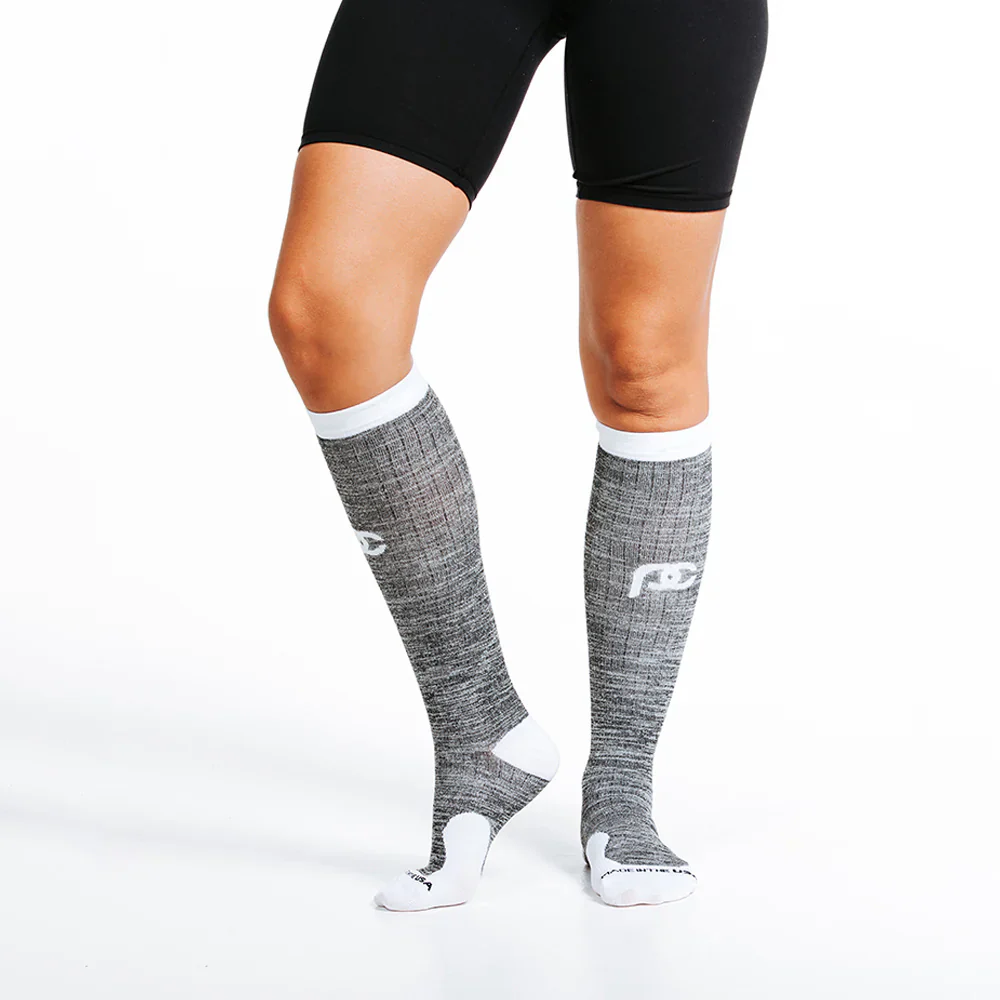 Heather Slate Compression Sock - Image 6