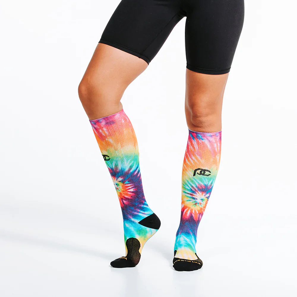 Rainbow Tie Dye Compression Sock - Image 4