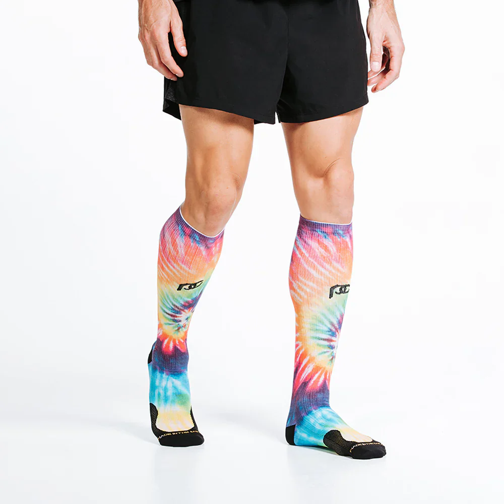 Rainbow Tie Dye Compression Sock - Image 6